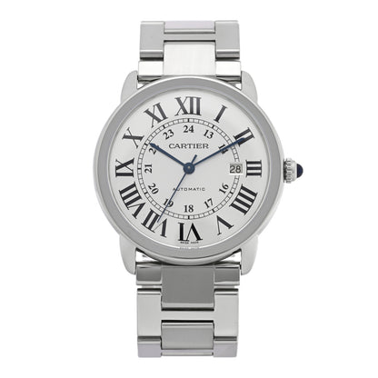 Cartier Stainless Steel 42mm Ronde Solo Automatic Watch 2 of 8