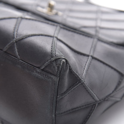 Chanel Lambskin Diamond Stitched Shoulder Bag Black 11 of 17