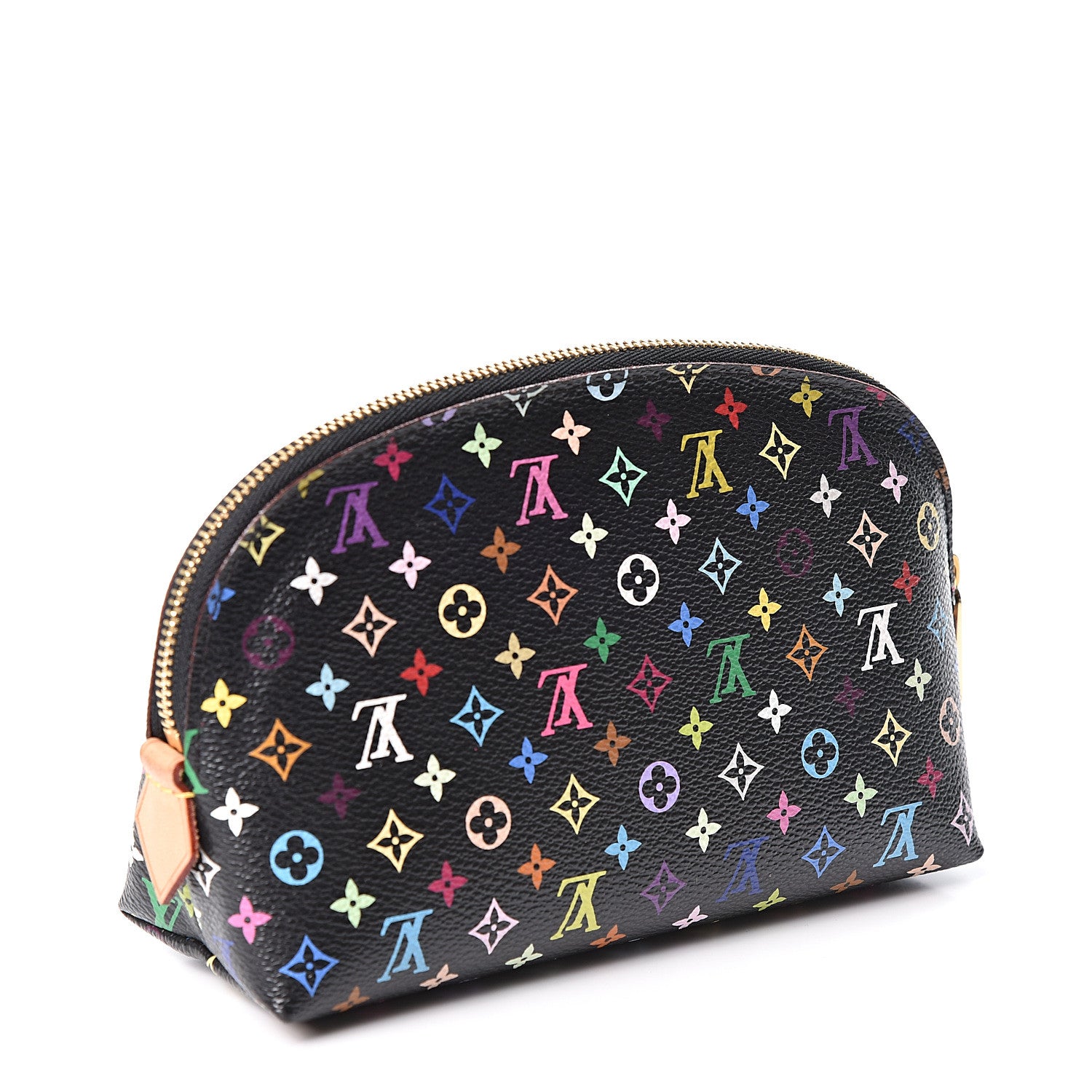 Louis Vuitton Monogram Multicolor Cosmetic Pouch Black Grenade 2 of 7