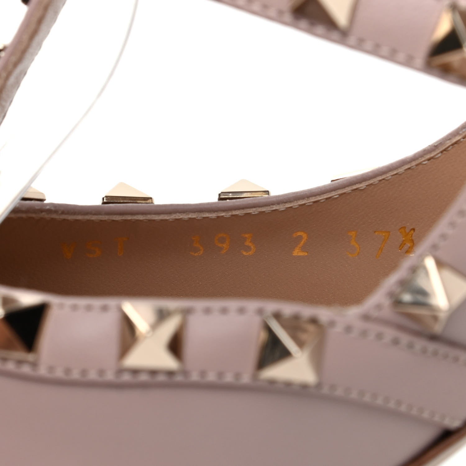 Valentino Garavani Nappa Rockstud Ankle Strap Pumps 37.5 Poudre 8 of 10