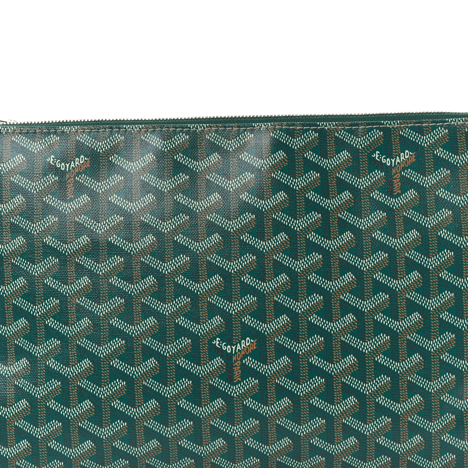 Goyard Goyardine Senat Pochette MM Green 7 of 7
