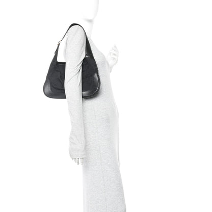 Gucci Monogram Small Jackie O Hobo Black 2 of 13