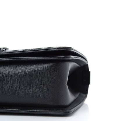 Chanel Caviar Quilted Medium Boy Flap So Black 9 of 10