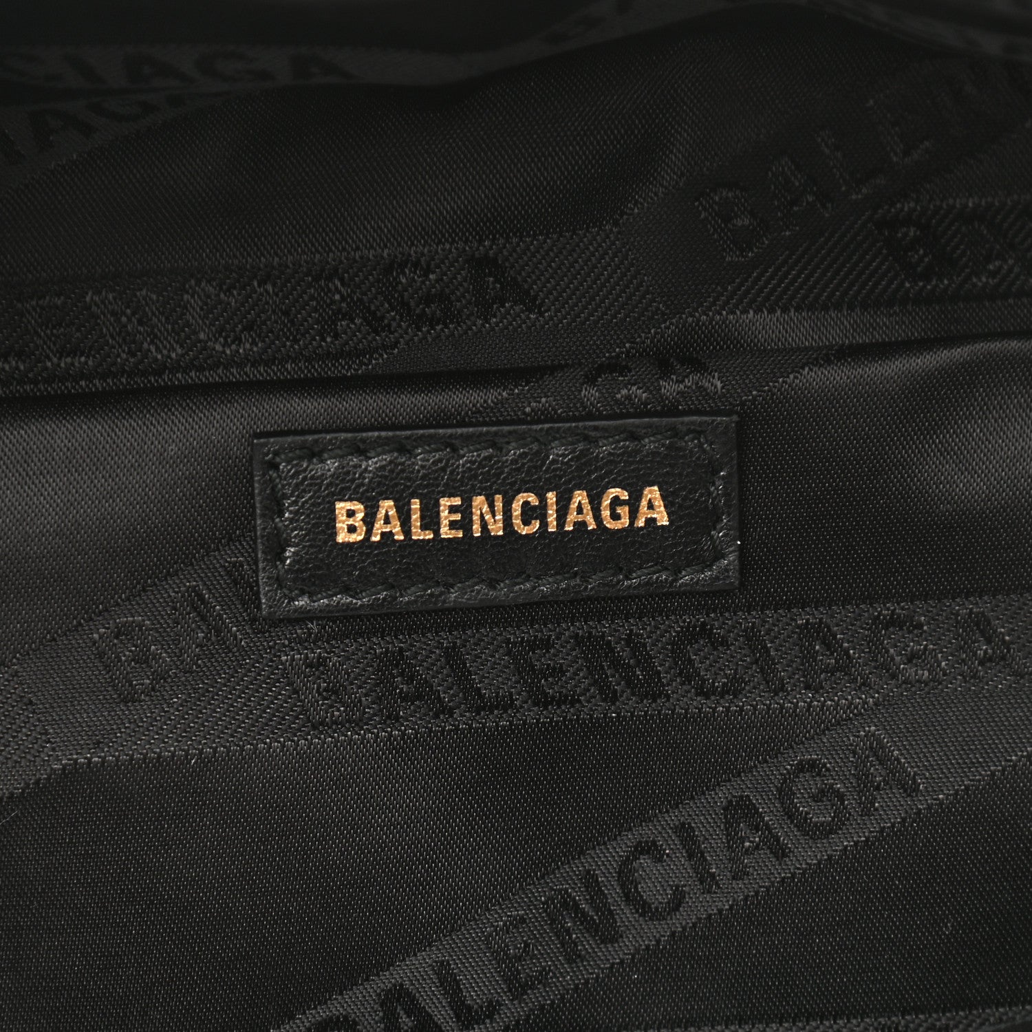 Balenciaga Shiny Goatskin Allover Logo Embossed XXS Souvenir Belt Bag White 6 of 10