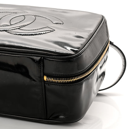 Chanel Patent CC Vanity Cosmetic Case Black 10 of 10