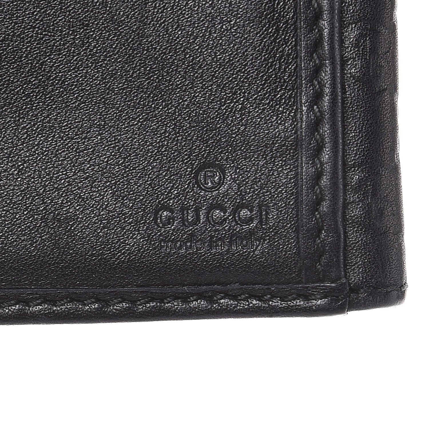 Gucci Soft Microguccissma Dice Continental Wallet Black 6 of 7