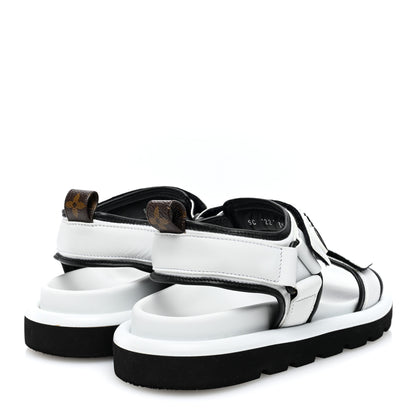 Louis Vuitton Calfskin Pool Pillow Flat Comfort Sandals 39 White 4 of 7