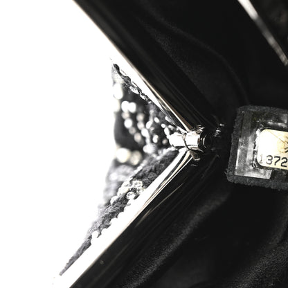 Chanel Tweed Strass Pudong Clutch Black 7 of 7