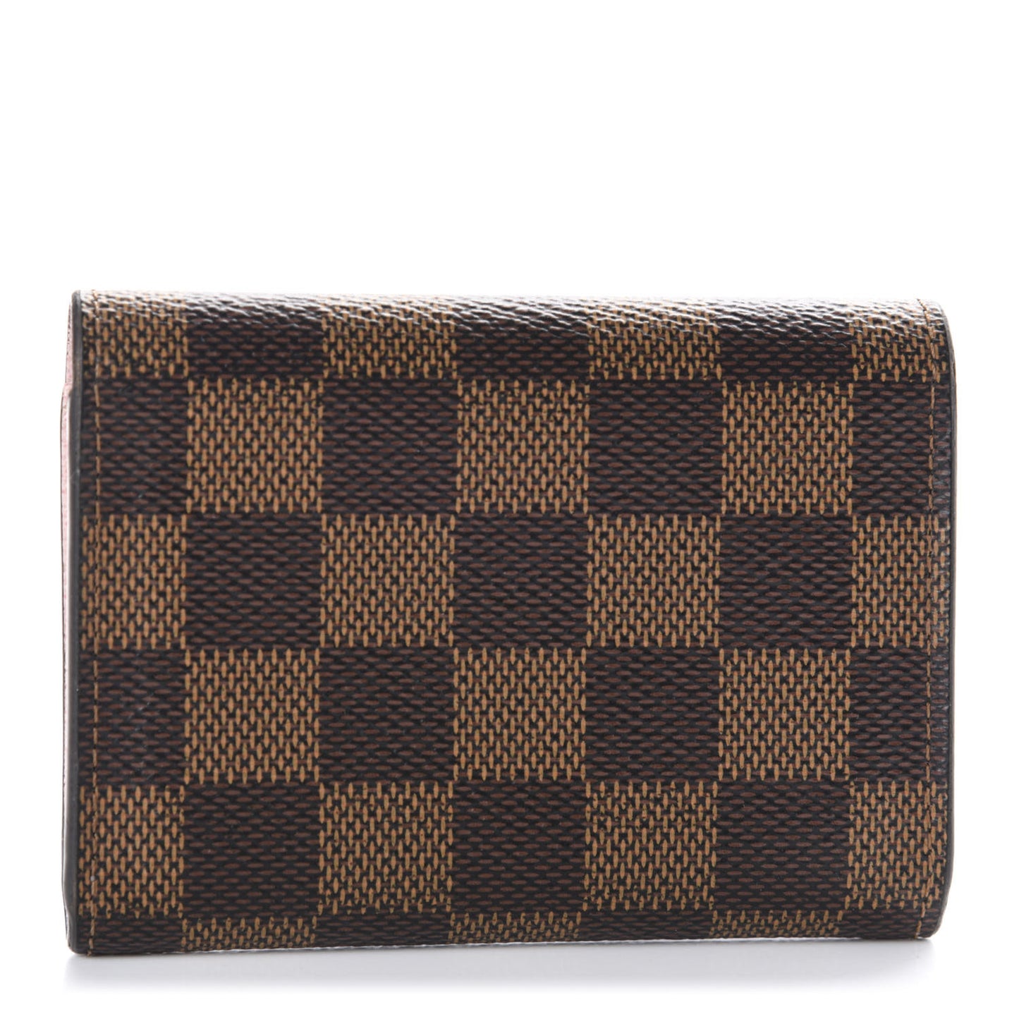 Damier Ebene Rosalie Coin Purse Rose Ballerine