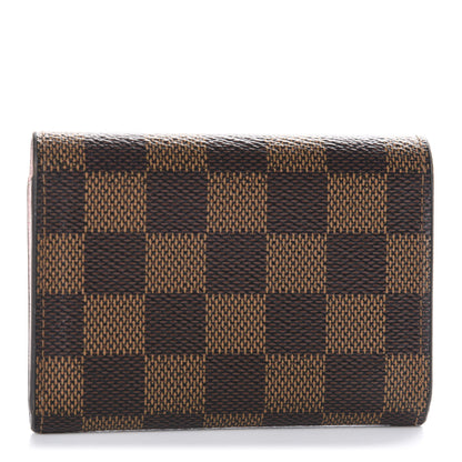 Louis Vuitton Damier Ebene Rosalie Coin Purse Rose Ballerine 2 of 8