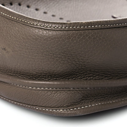 Hermes Taurillon Clemence Evelyne III PM Etoupe 10 of 23