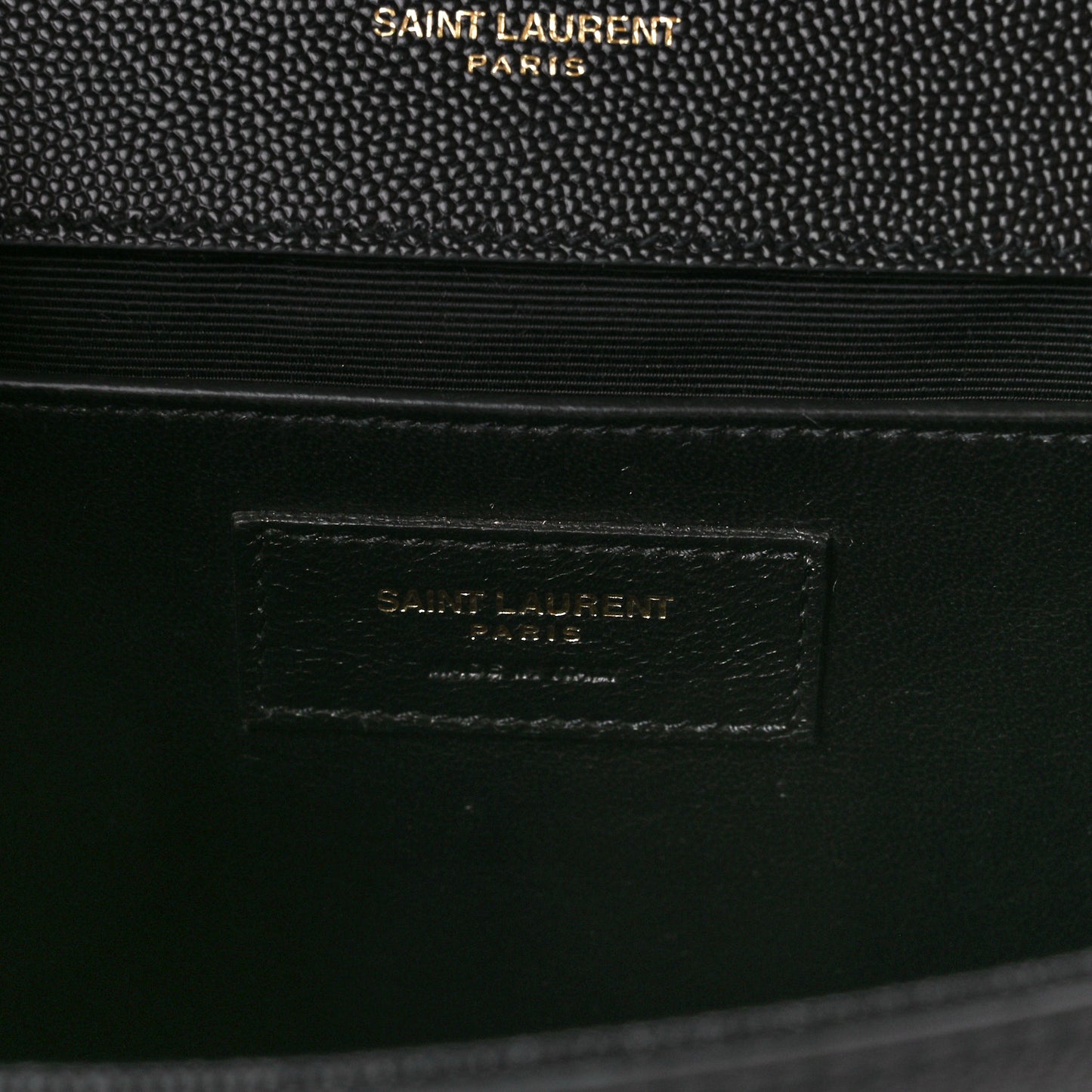 Grain De Poudre Medium Classic Monogram Kate Satchel Black