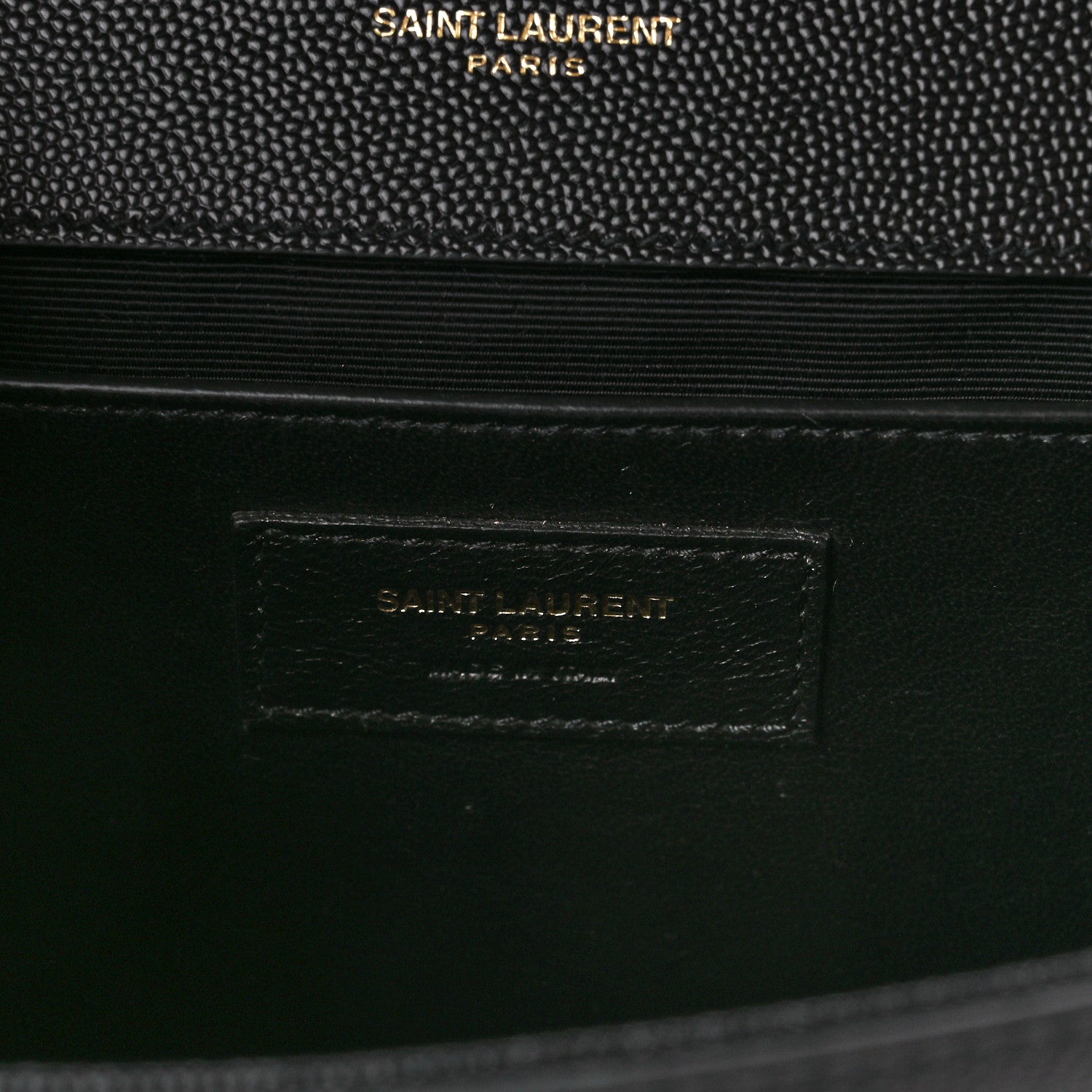 Saint Laurent Grain De Poudre Medium Classic Monogram Kate Satchel Black 7 of 12