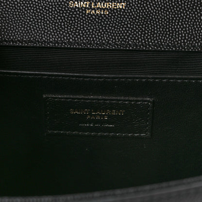Saint Laurent Grain De Poudre Medium Classic Monogram Kate Satchel Black 7 of 12