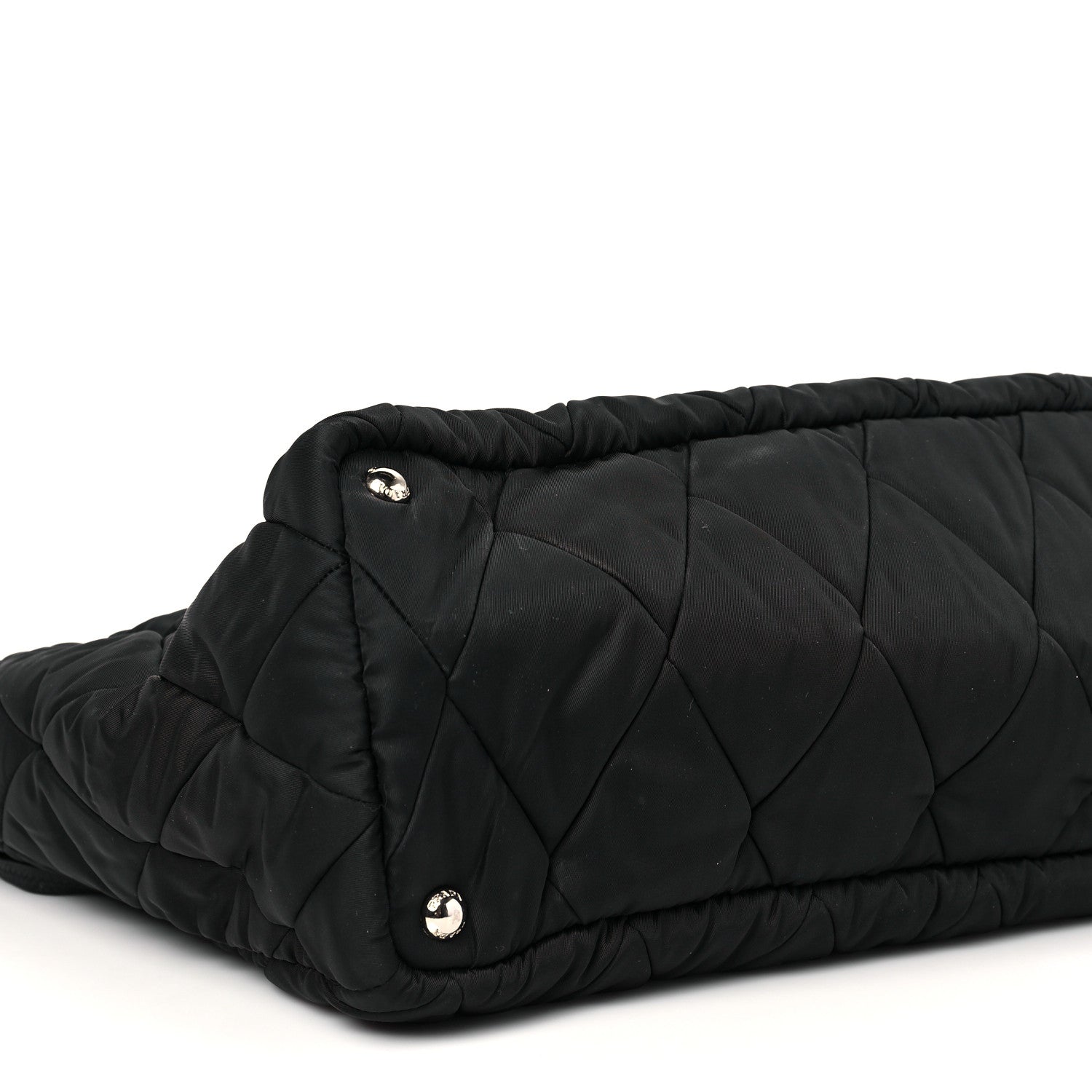 Prada Tessuto Nylon Quilted Shopping Tote Black 7 of 10