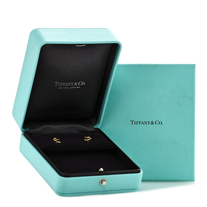 Tiffany 18K Yellow Gold Mini Paloma Picasso Loving Heart Earrings 5 of 5