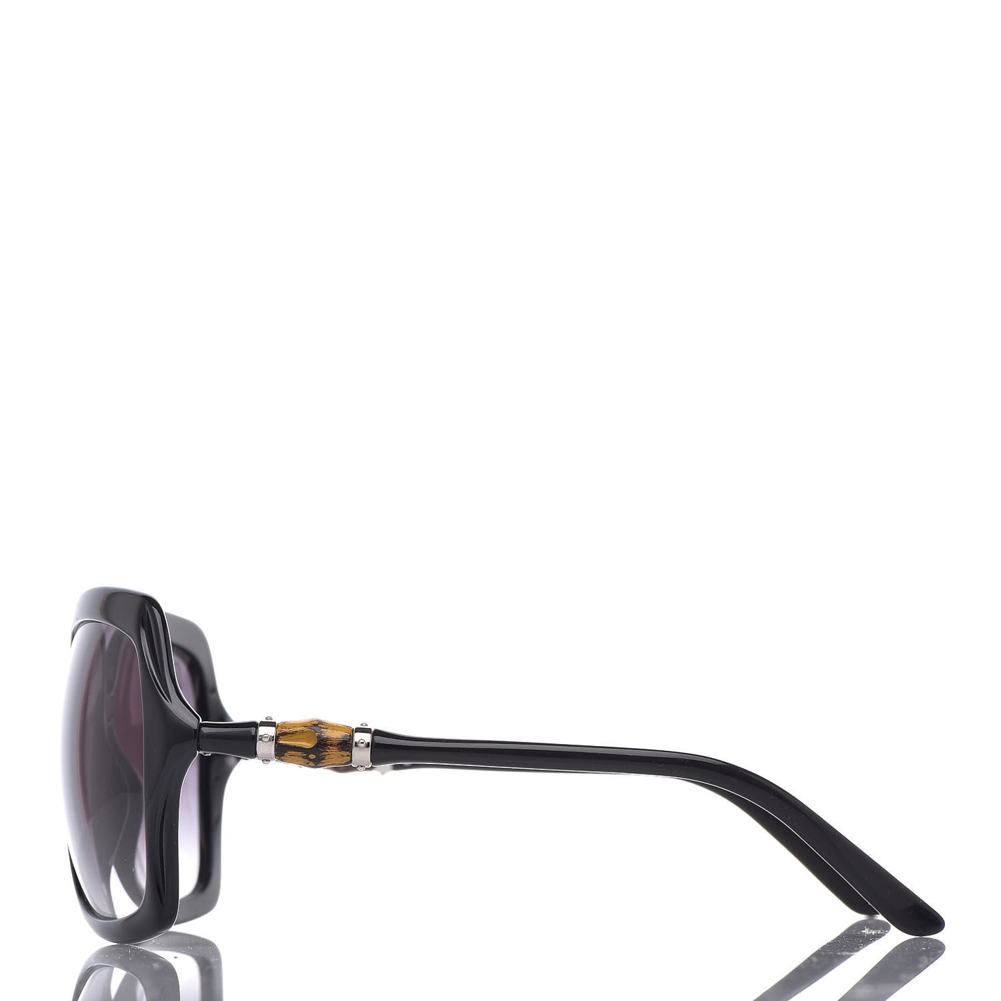 Oversized Bamboo Sunglasses 3131/S Black