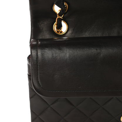 Chanel Lambskin Quilted Medium Double Flap Dark Brown 11 of 14