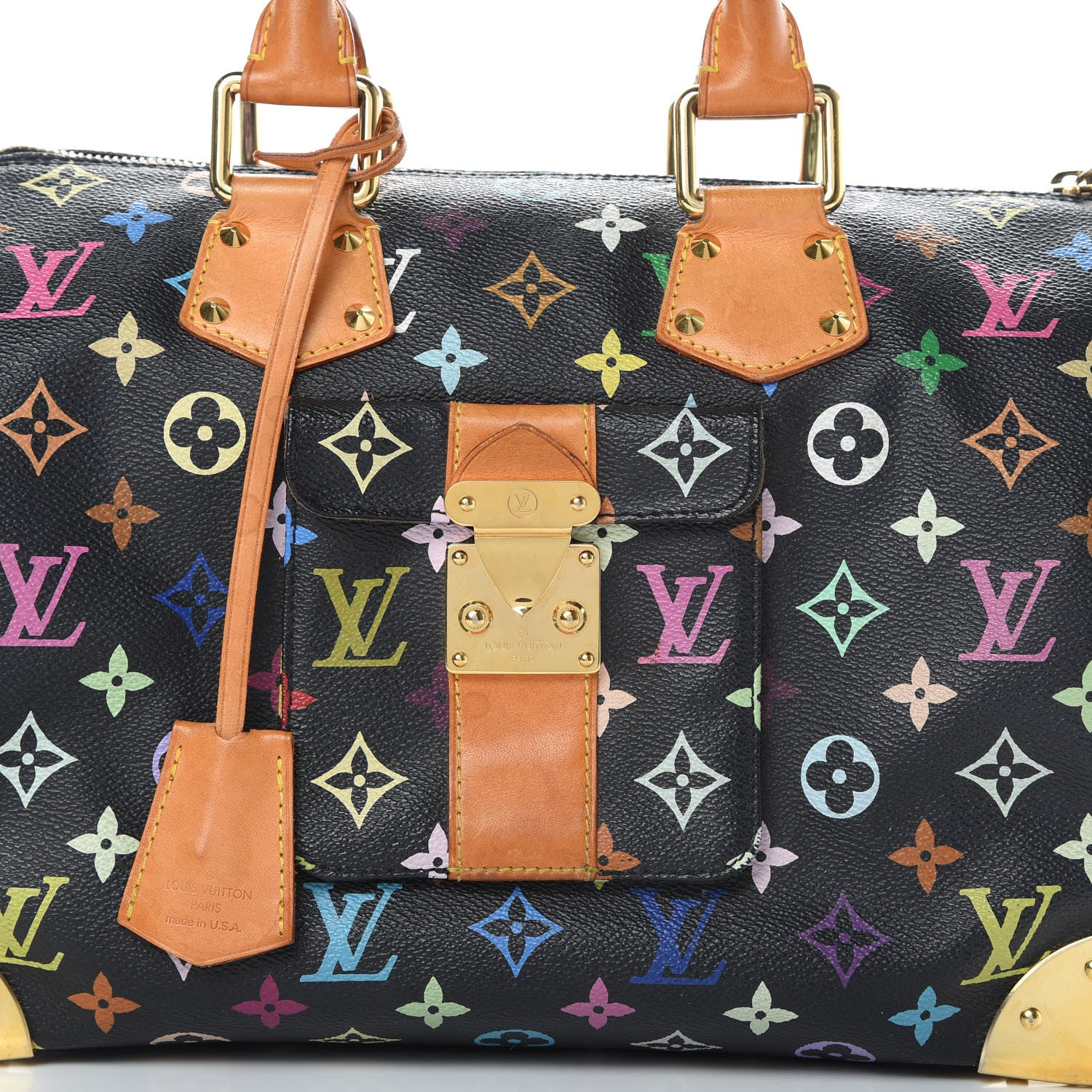 Louis Vuitton Monogram Multicolor Speedy 30 Black 8 of 20