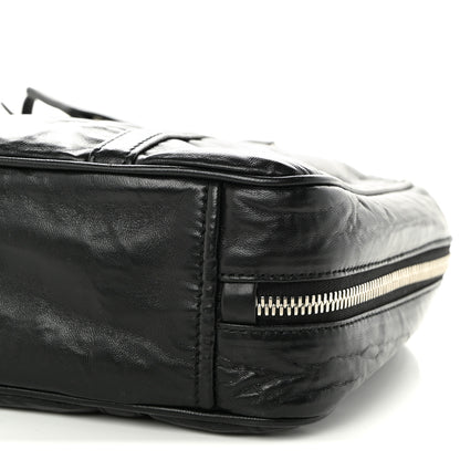 Prada Nappa Antique Medium Re-Edition 2001 Two Handle Bag Black 10 of 10