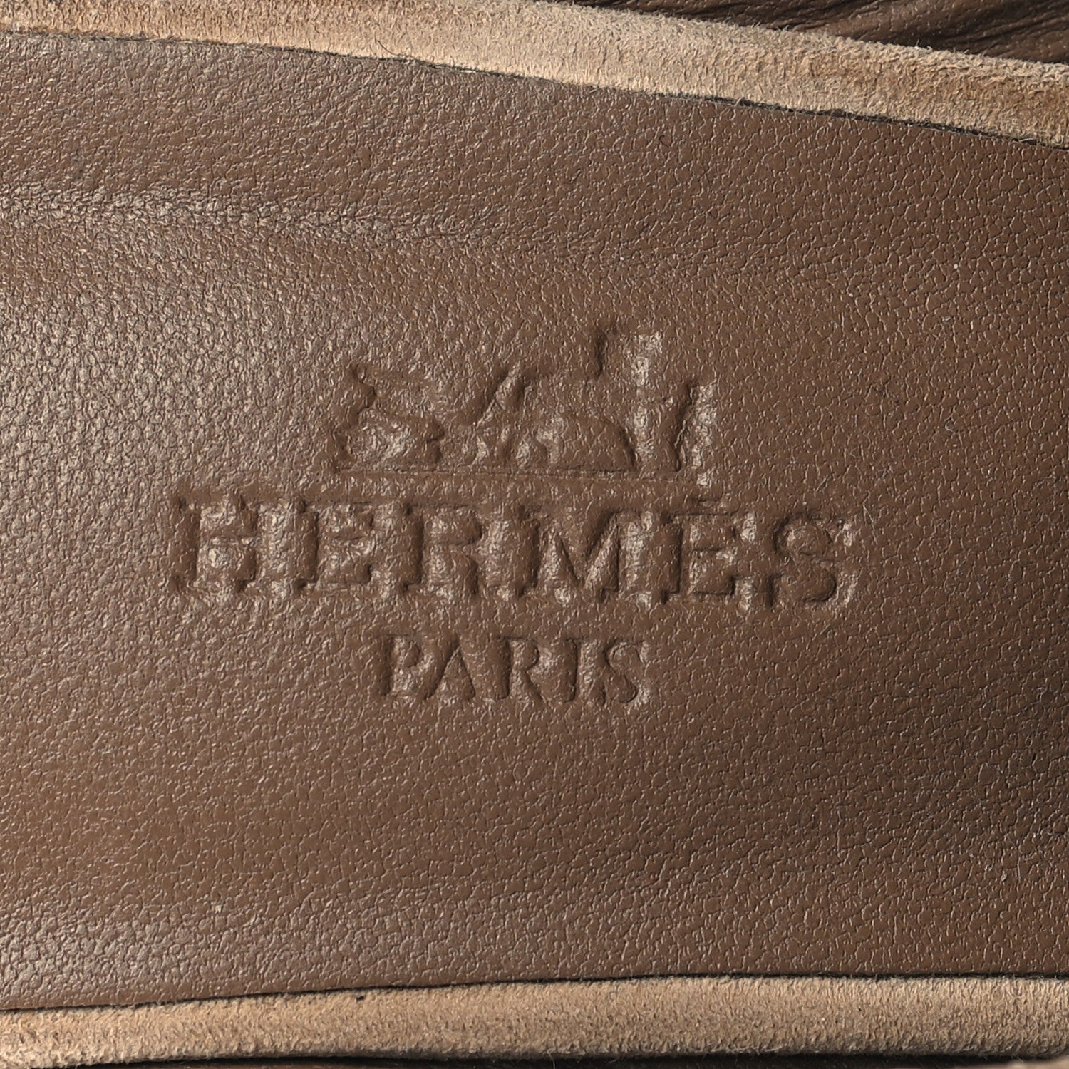 Hermes Suede Goatskin Flore 60 Mules 35.5 Beige 8 of 10