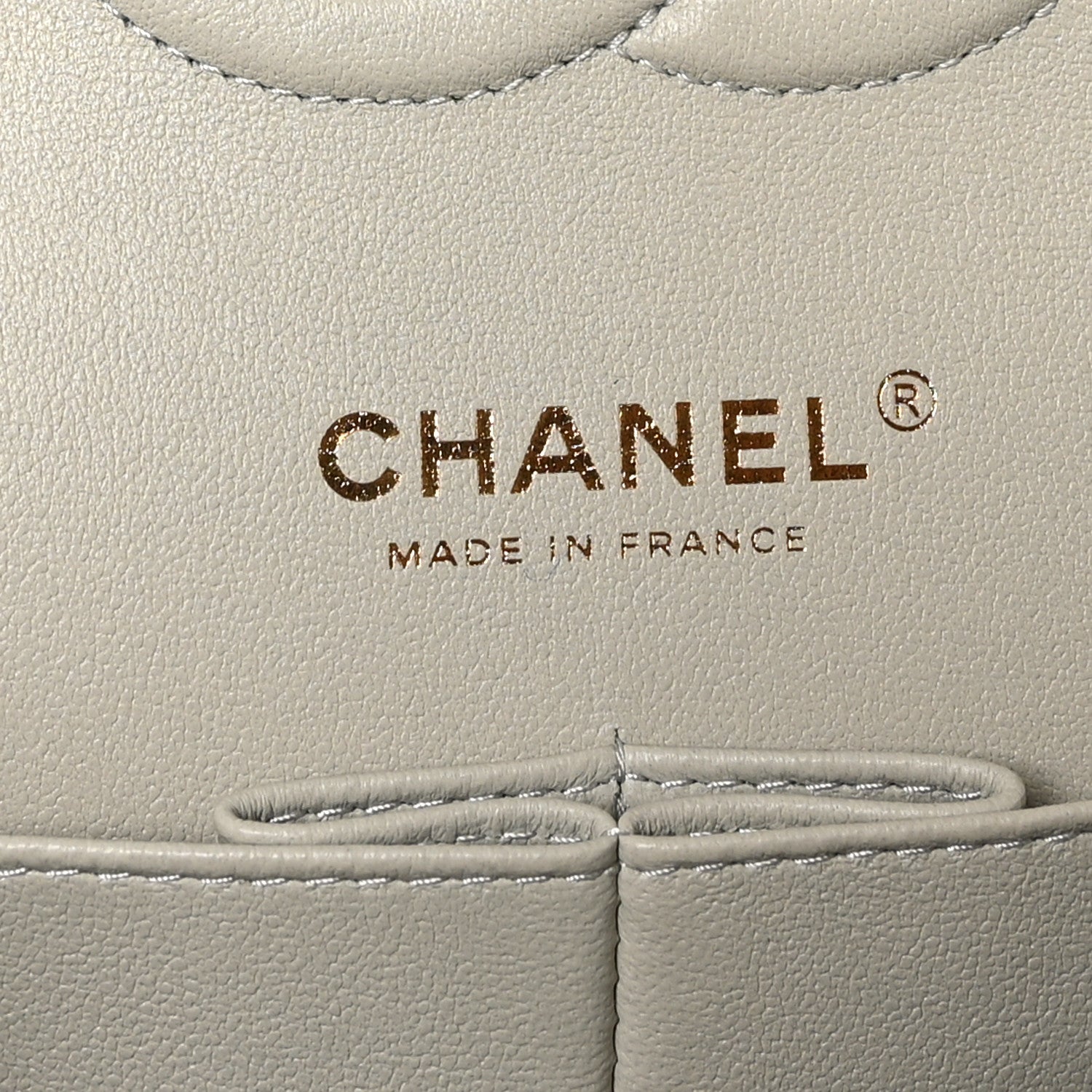 Chanel Caviar Quilted Medium Double Flap Grey 6 of 11