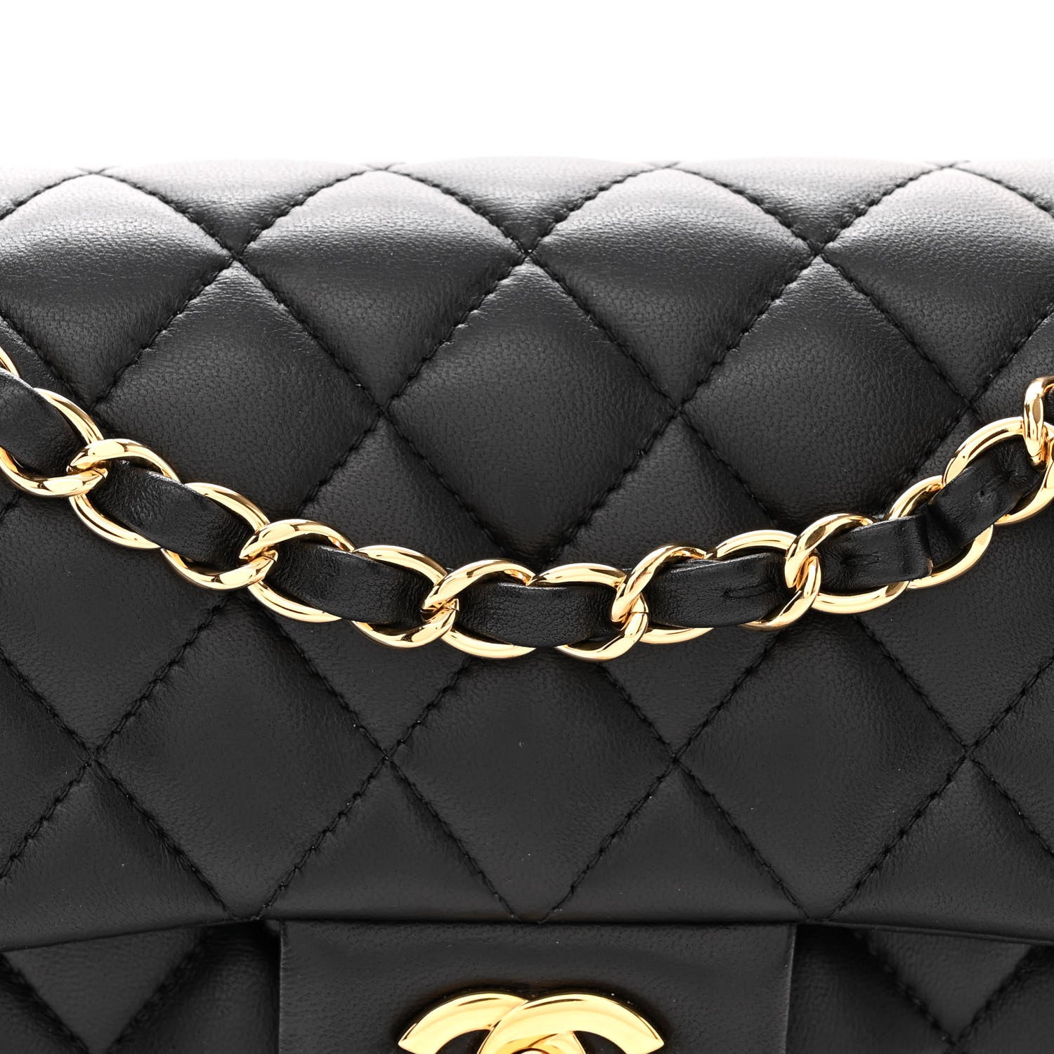 Chanel Lambskin Quilted Small Double Flap Black 8 of 12