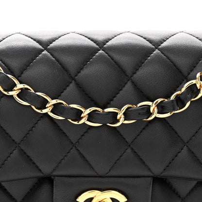 Chanel Lambskin Quilted Small Double Flap Black 8 of 12