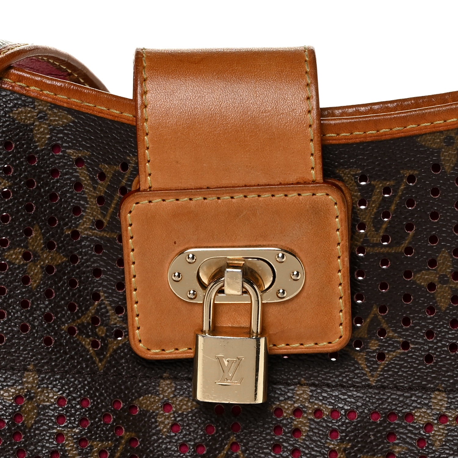 Louis Vuitton Monogram Perforated Musette Fuchsia 9 of 13