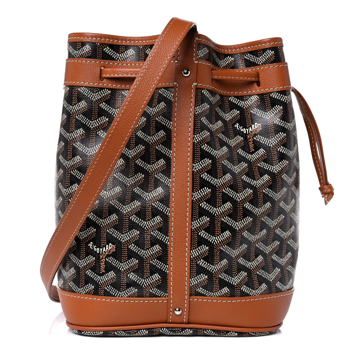 Goyardine Petit Flot Bucket Bag PM Black Gold