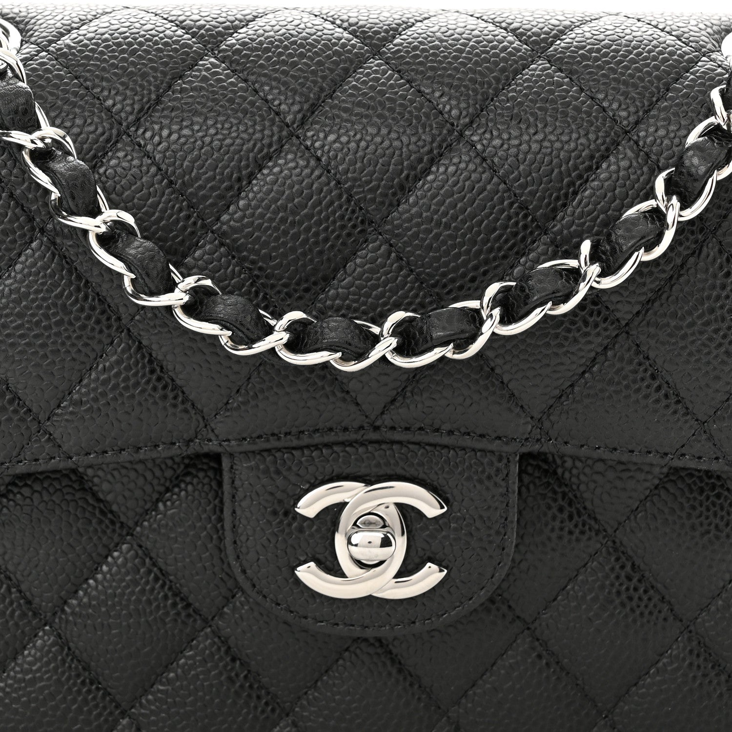 Chanel Caviar Quilted Small Double Flap Black 8 of 10