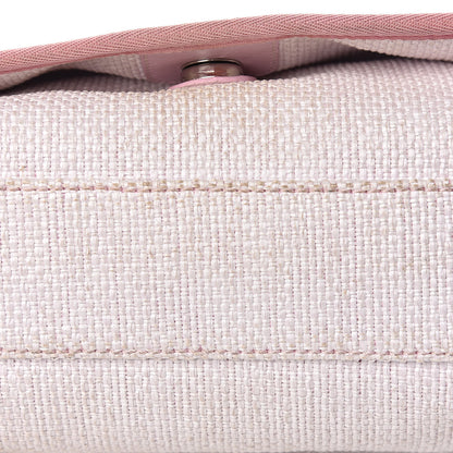 Chanel Woven Straw Raffia Small Deauville Messenger Light Pink 12 of 17