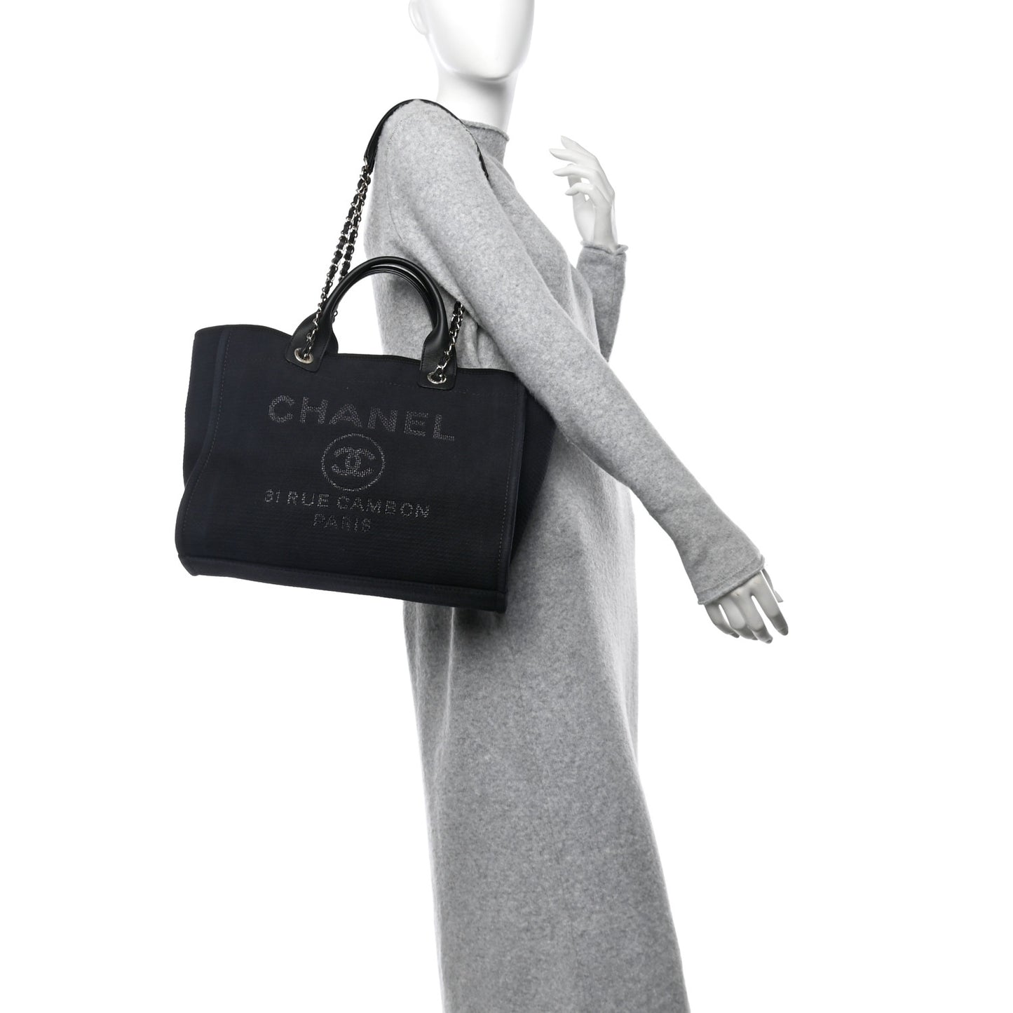 Mixed Fibers Small Deauville Tote Blue