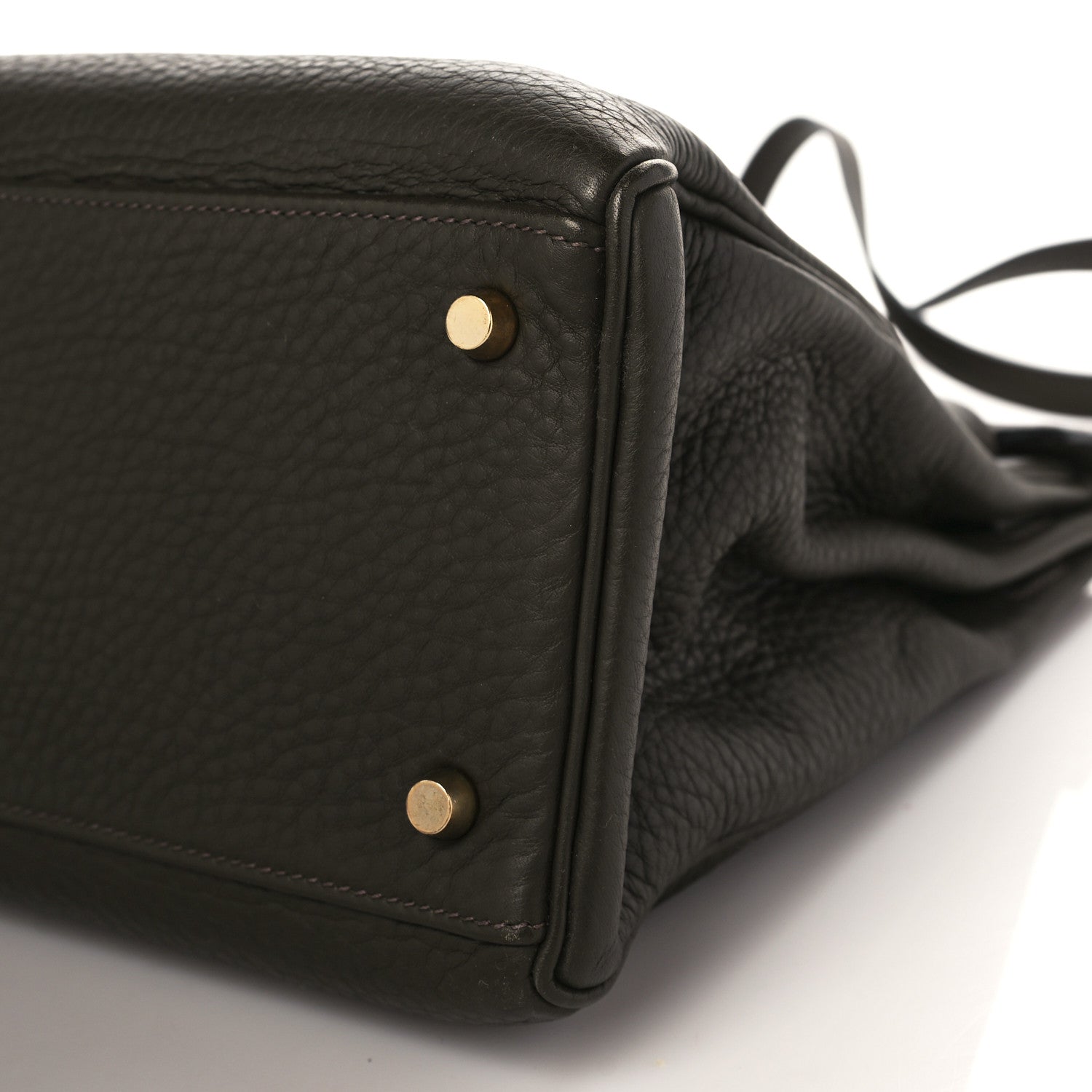 Hermes Taurillon Clemence Kelly Retourne 35 Vert Olive 9 of 10