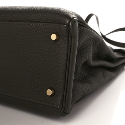 Hermes Taurillon Clemence Kelly Retourne 35 Vert Olive 9 of 10
