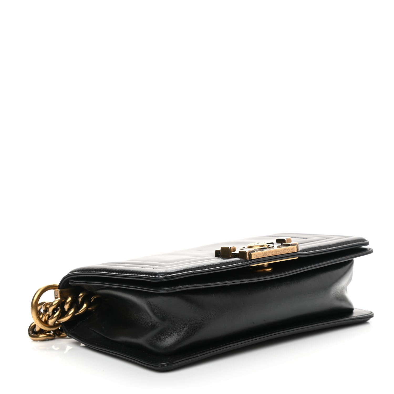 Chanel Glazed Calfskin Small Boy Flap Black 3 of 8