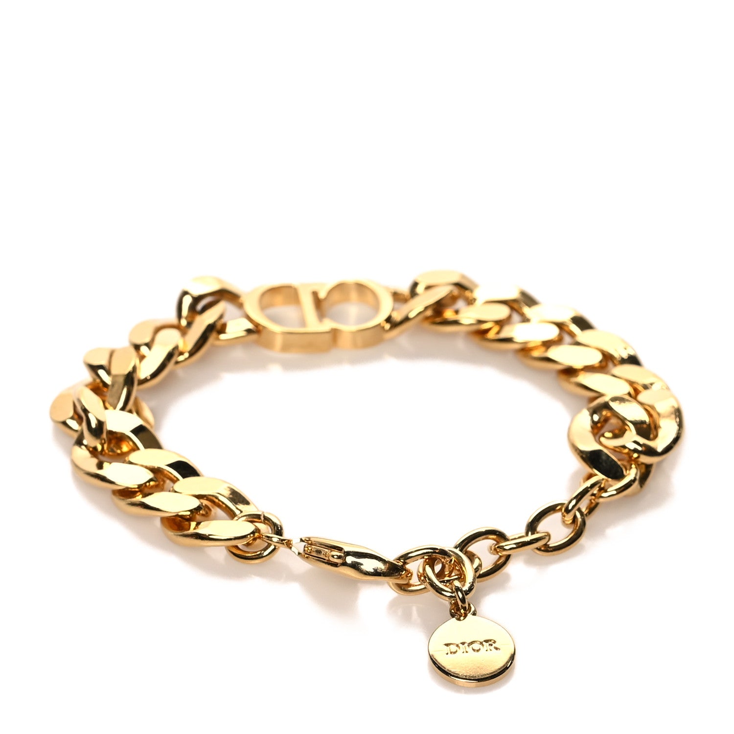 Christian Dior Metal Danseuse Etoile Chain Bracelet Gold 3 of 4
