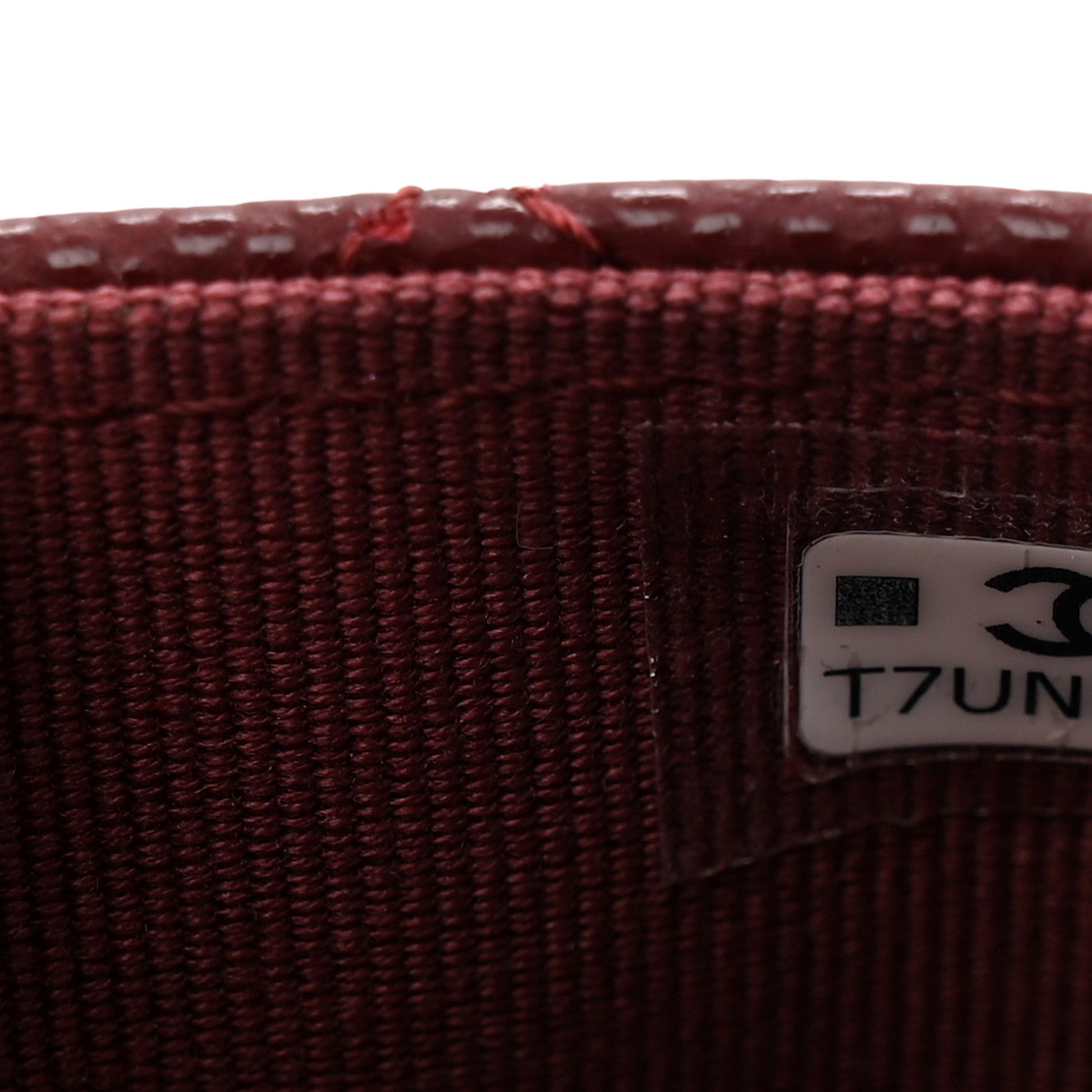 Chanel Caviar Quilted Flap Card Holder Wallet Burgundy 8 of 9