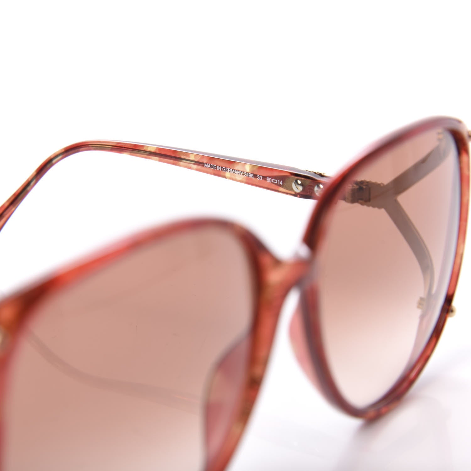 Christian Dior Square Sunglasses Orange Tortoise 6 of 6