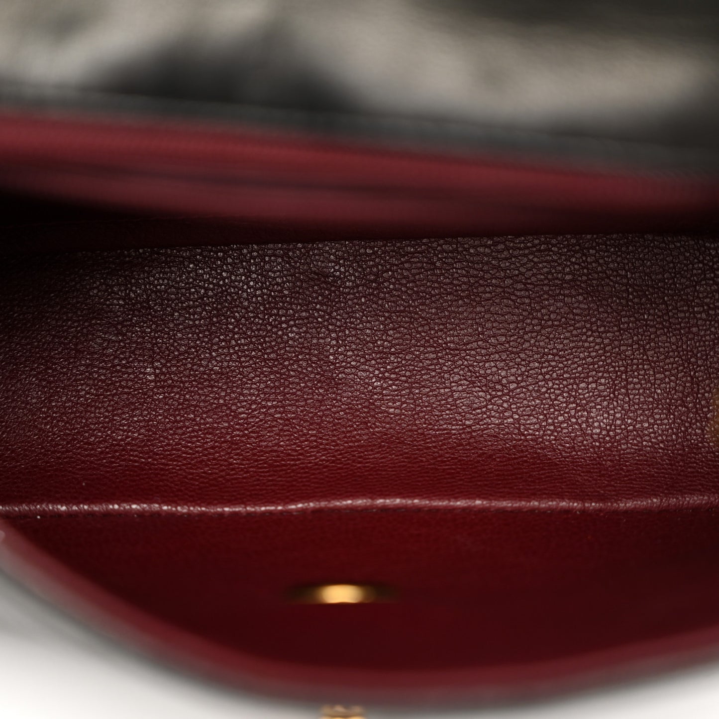 Lambskin Quilted Mini Square Flap Black