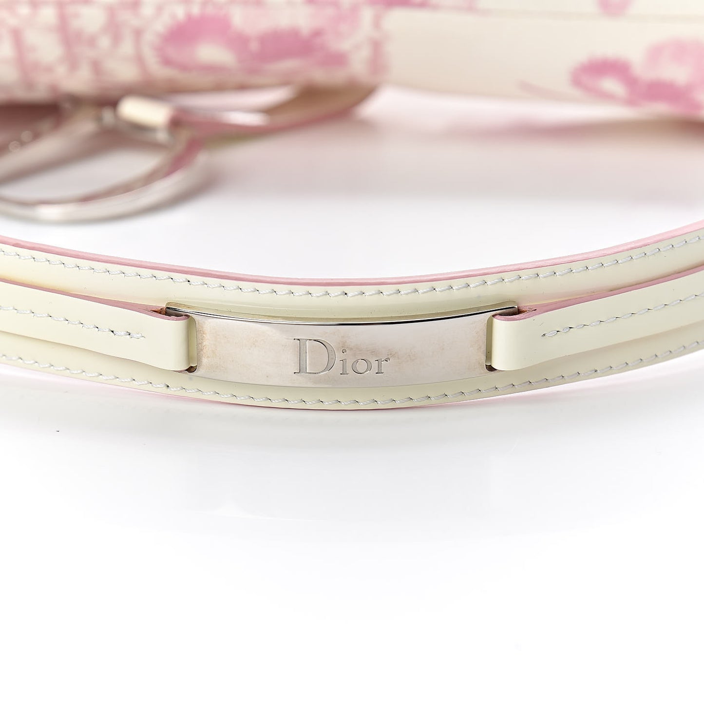 Monogram Floral Saddle Bag Pink
