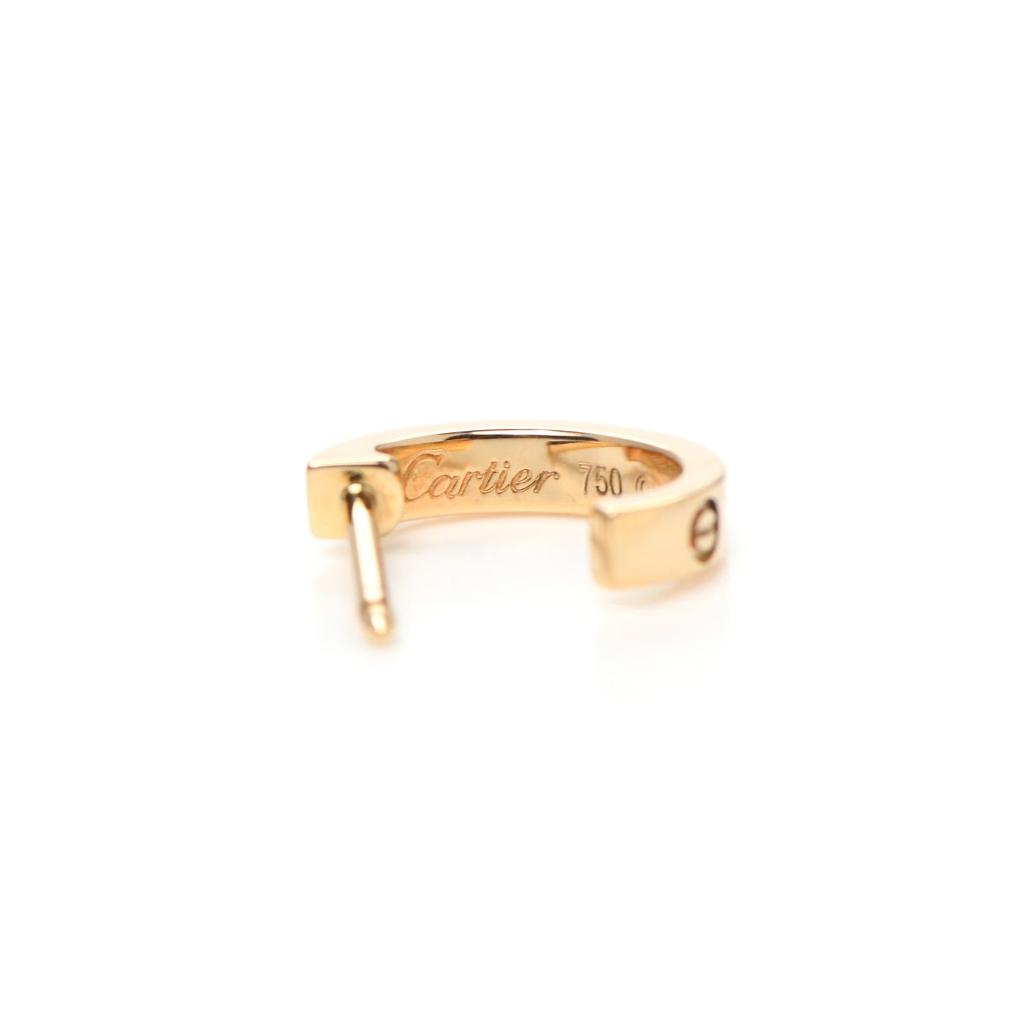 18K Yellow Gold Small LOVE Hoop Earrings