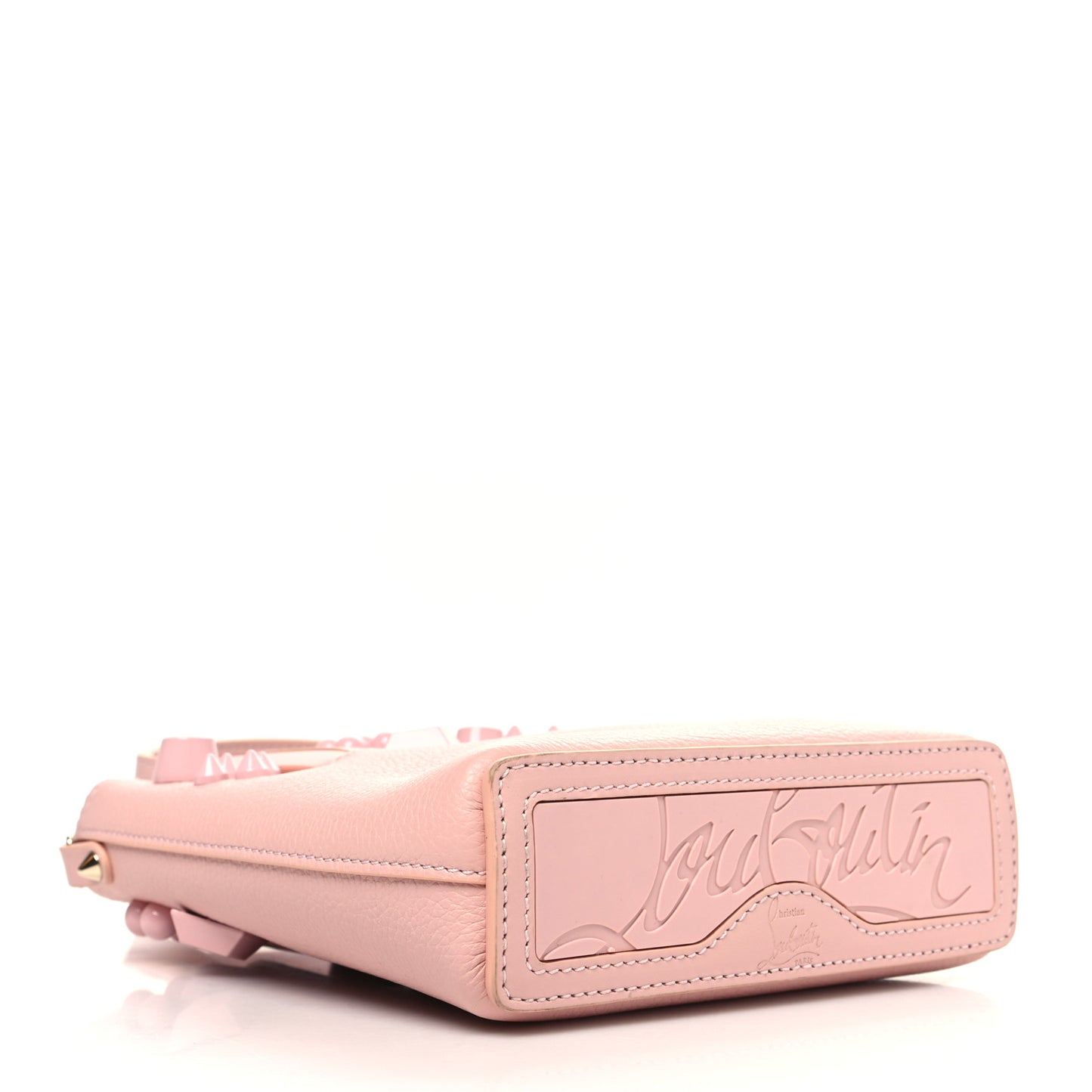 Calfskin Empire Spike Studded Mini North South Cabata Tote Rosy
