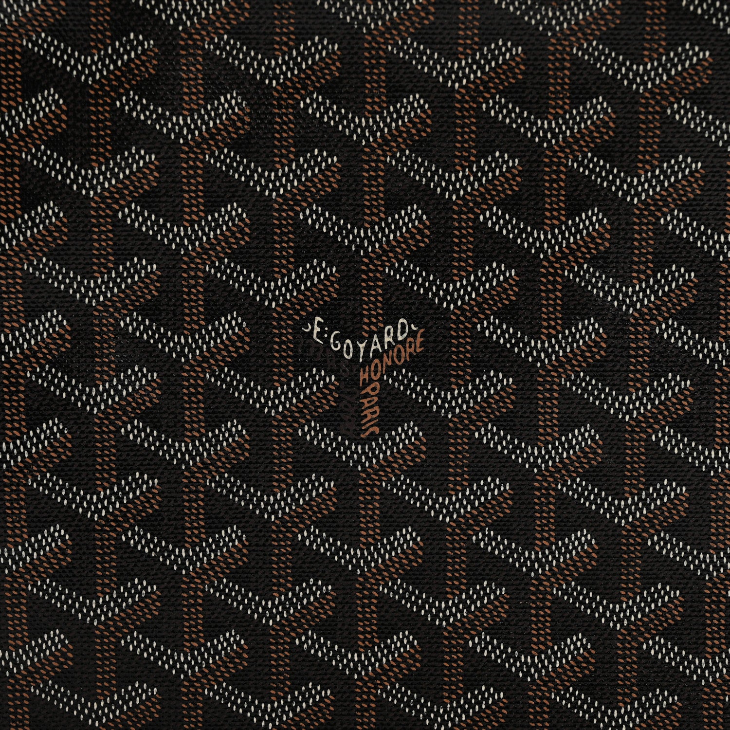 Goyard Goyardine Senat Pochette MM Black Gold 5 of 10