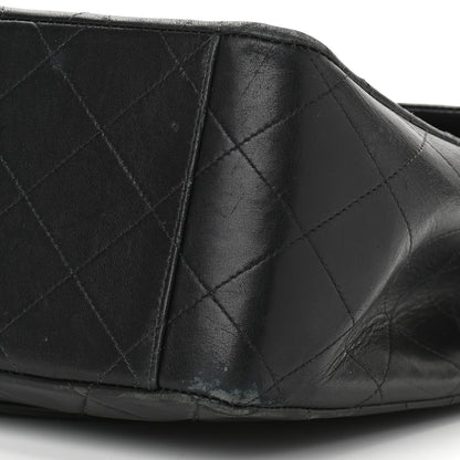 Chanel Lambskin Quilted XL Jumbo Single Flap Black 9 of 12