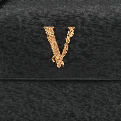 Versace Saffiano Virtus Small Shoulder Bag Black 8 of 12