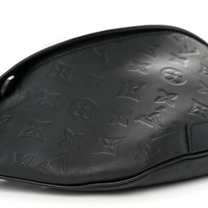 Louis Vuitton Calfskin Monogram Shadow Discovery Bumbag Black 8 of 9