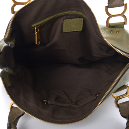 Chloe Calfskin Large Marcie Satchel Green 7 of 11