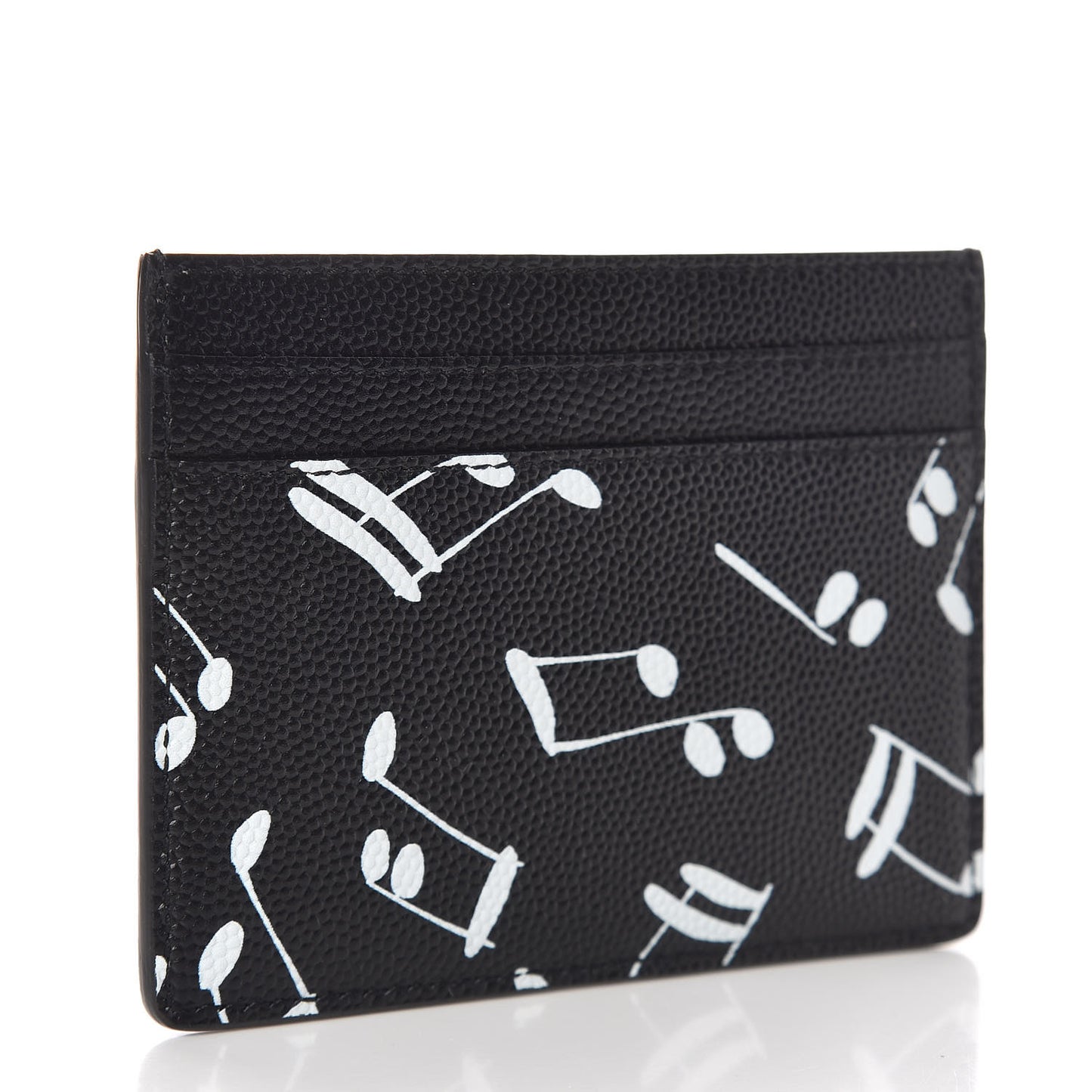 Grain de Poudre Musical Notes Credit Card Case Black