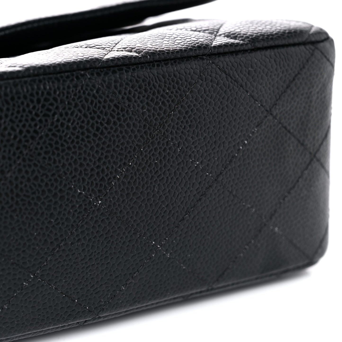 Caviar Quilted Jumbo Single Flap Black